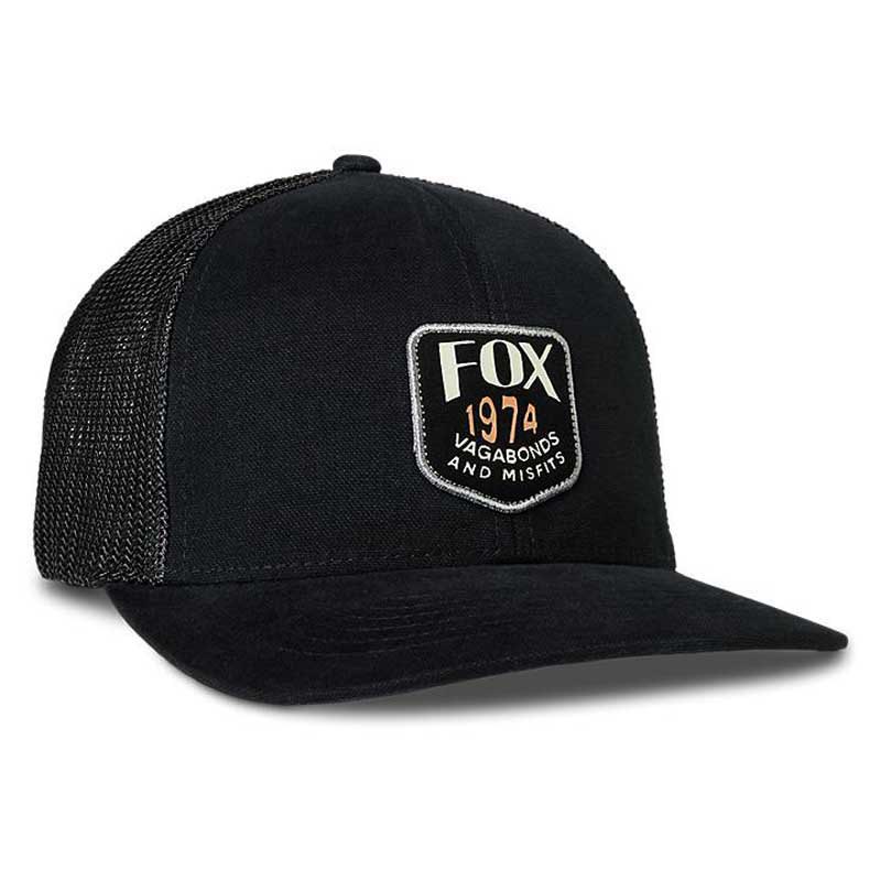 fox racing lfs predominant mesh flexfit snapback cap noir s-m homme