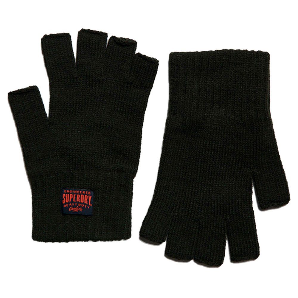 superdry workwear knitted gloves noir s-m homme