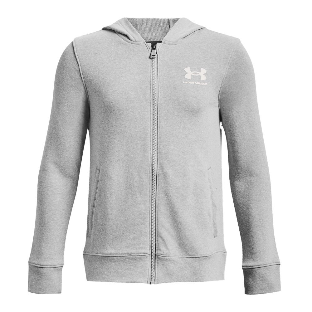 under armour rival terry full zip sweatshirt gris 10 years fille