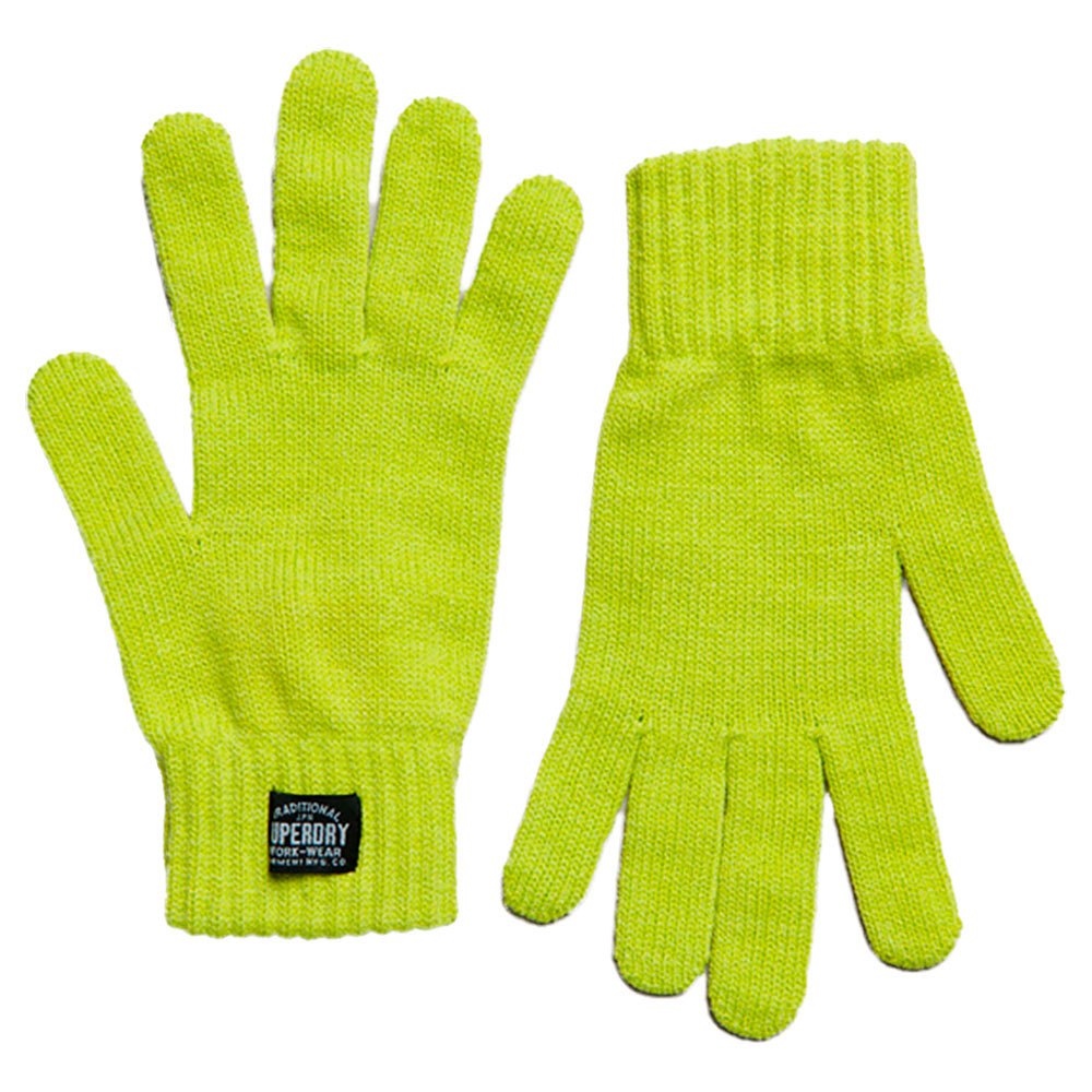 superdry classic knitted gloves vert s-m homme