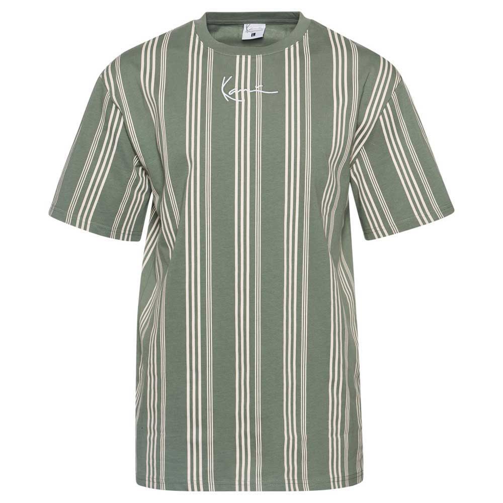karl kani small signature striped short sleeve t-shirt vert s homme