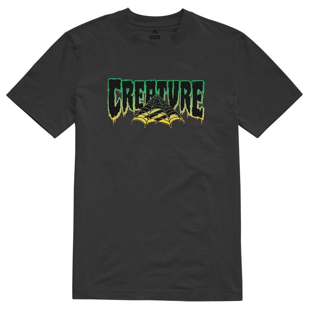 emerica creature triangle short sleeve t-shirt vert s homme