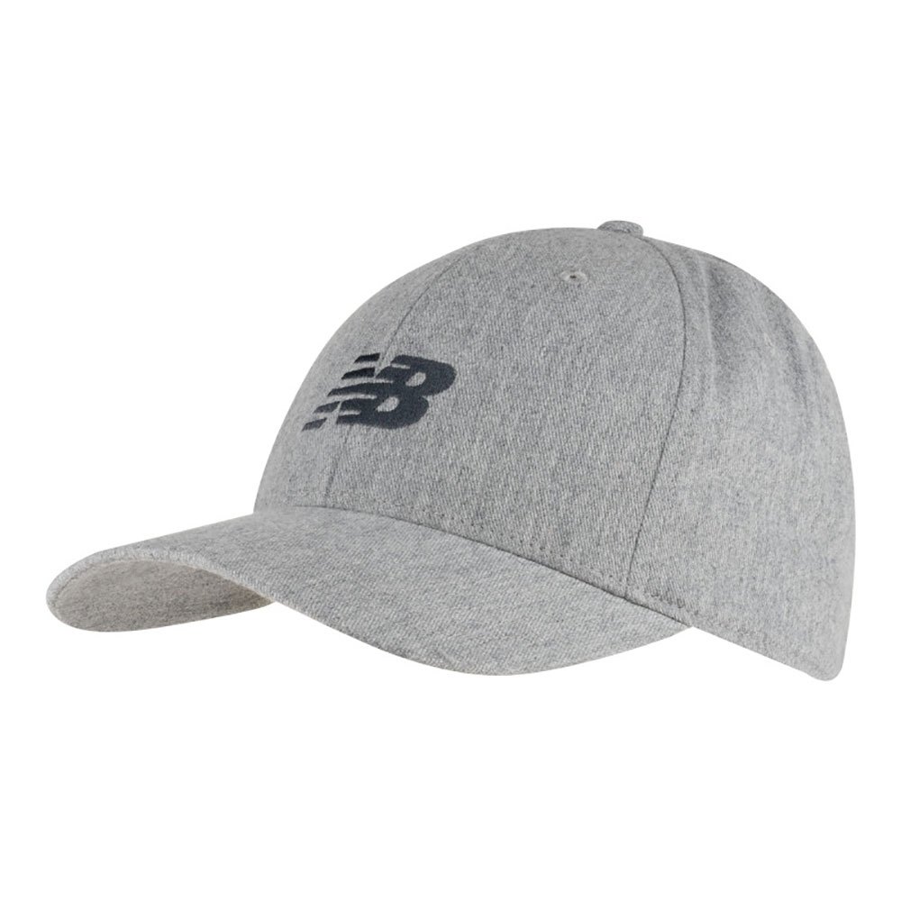 new balance 6 panel structured snapback cap gris  homme