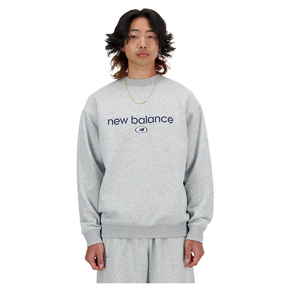 new balance hoops sweatshirt gris s homme