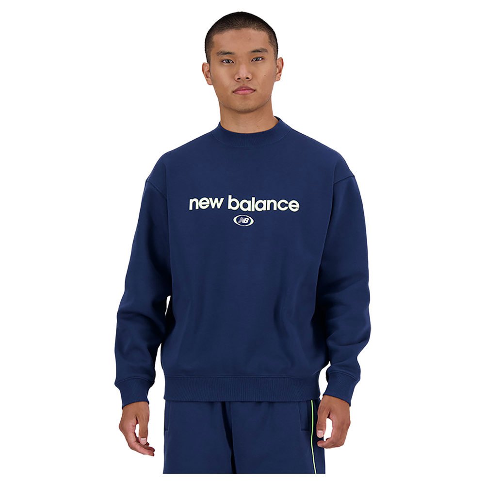 new balance hoops sweatshirt bleu m homme