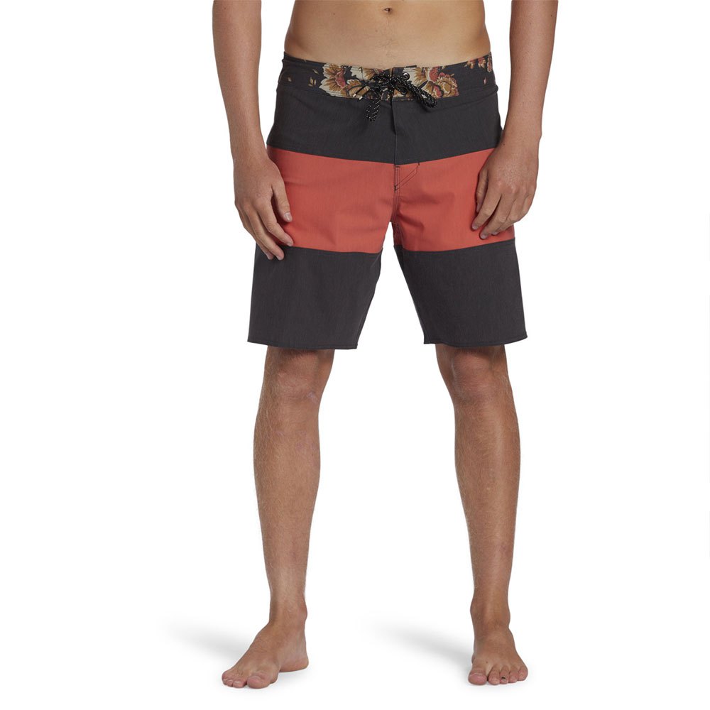 billabong tribong pro swimming shorts rouge,noir 33 homme