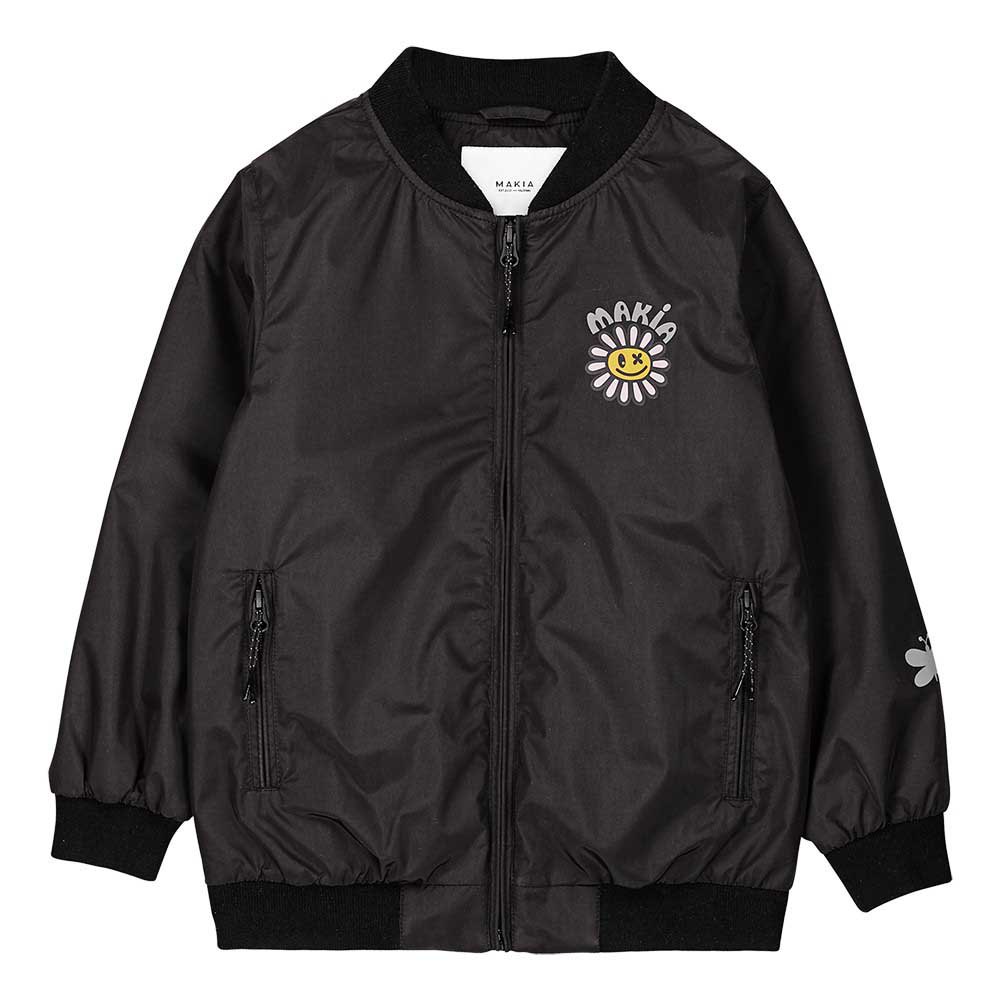 makia flower jacket noir 158-164 cm garçon