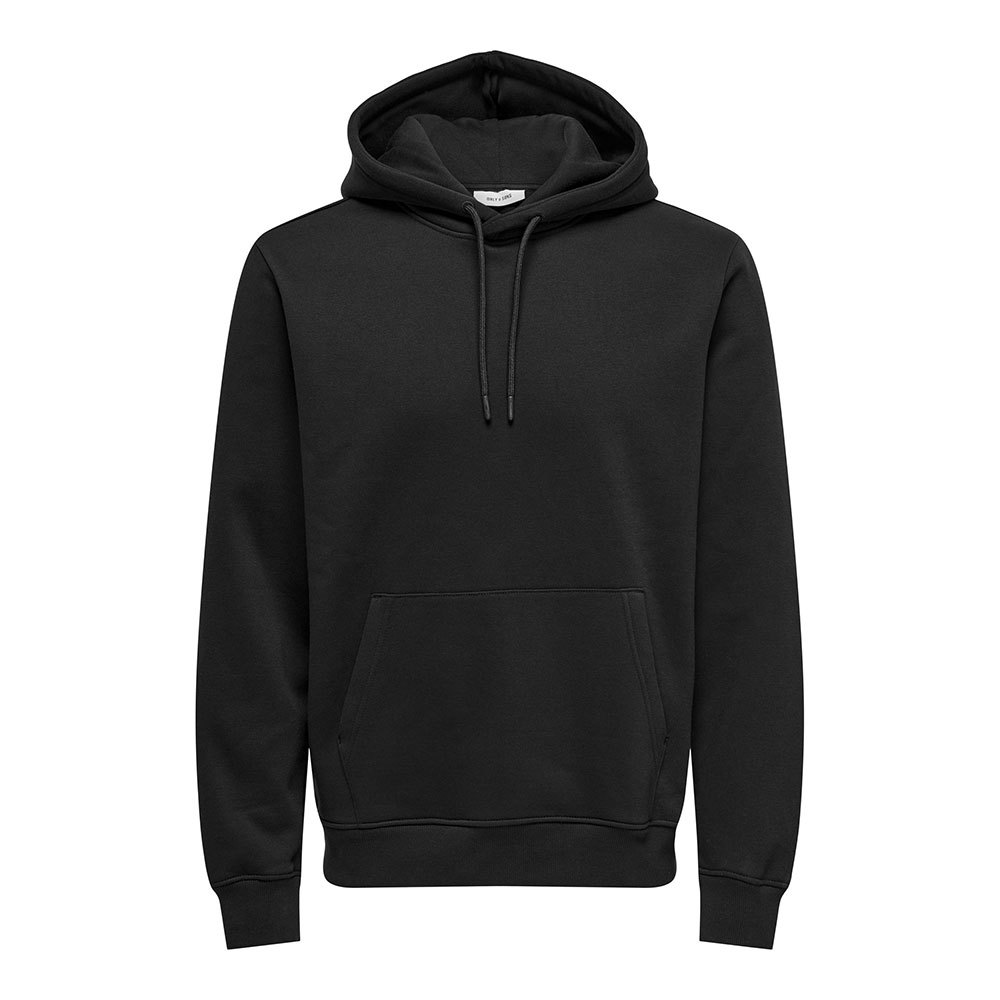only & sons connor reg hoodie noir xl homme