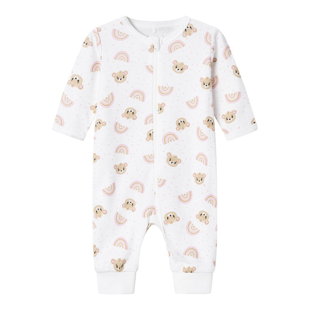 name it orchid pink teddy baby pyjama beige 3 years fille