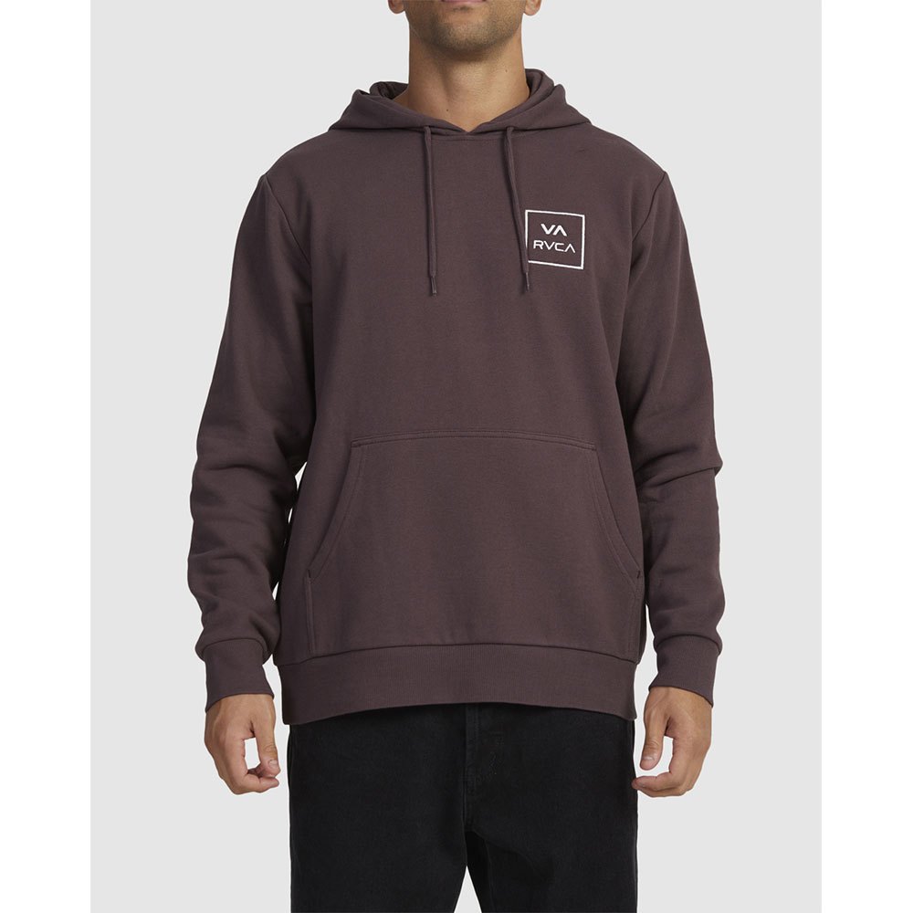 rvca all the ways hoodie marron s homme