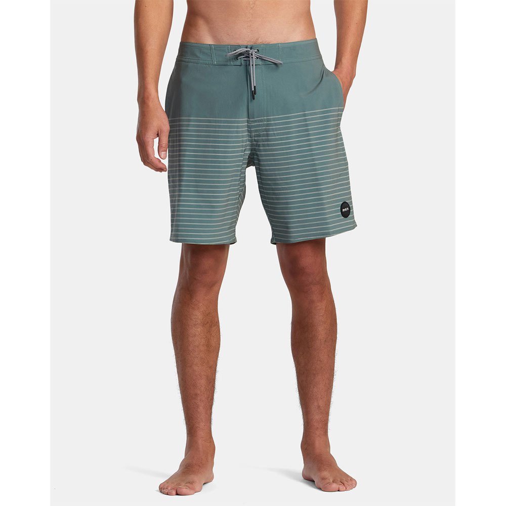 rvca curren trunk swimming shorts gris 28 homme