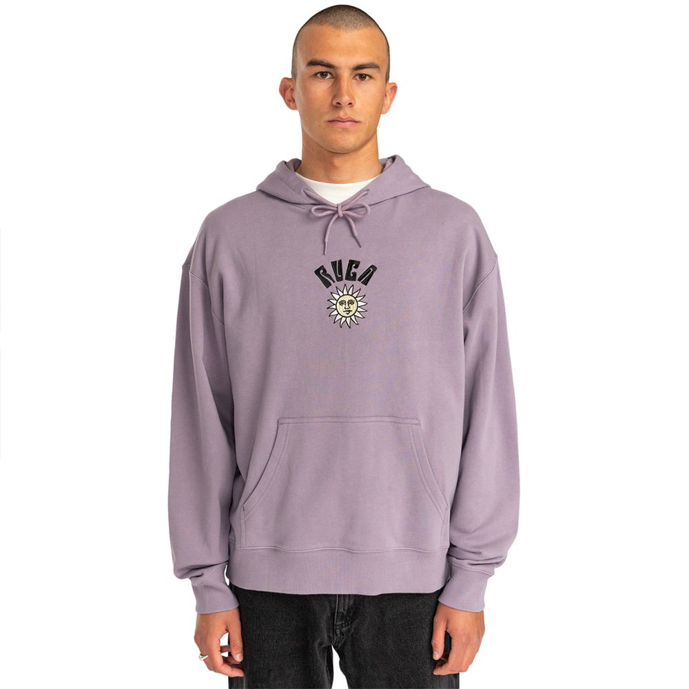 rvca sun trap hoodie violet s homme