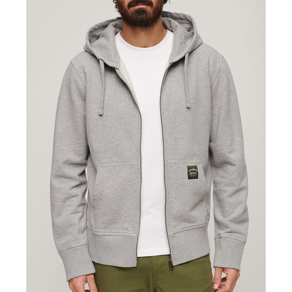 superdry contrast stitch full zip sweatshirt gris 2xl homme