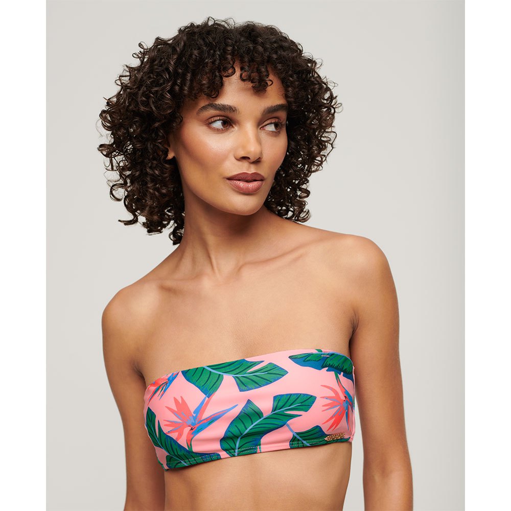 superdry tropical bandeau bikini top multicolore l femme