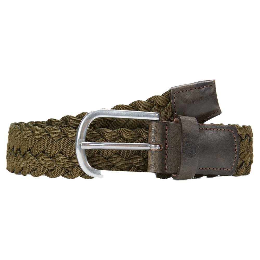 timberland braided leather details 35 mm belt marron l homme