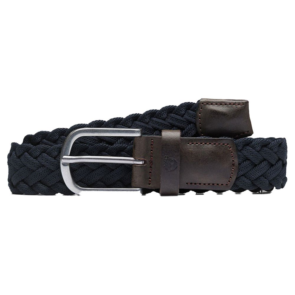timberland braided leather details 35 mm belt bleu xl homme