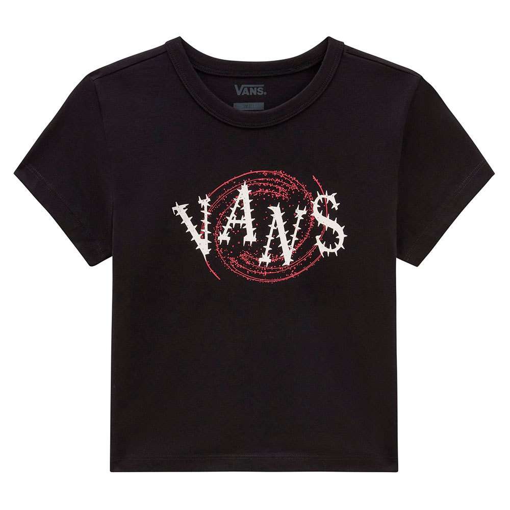vans spiral down mini short sleeve t-shirt noir s femme