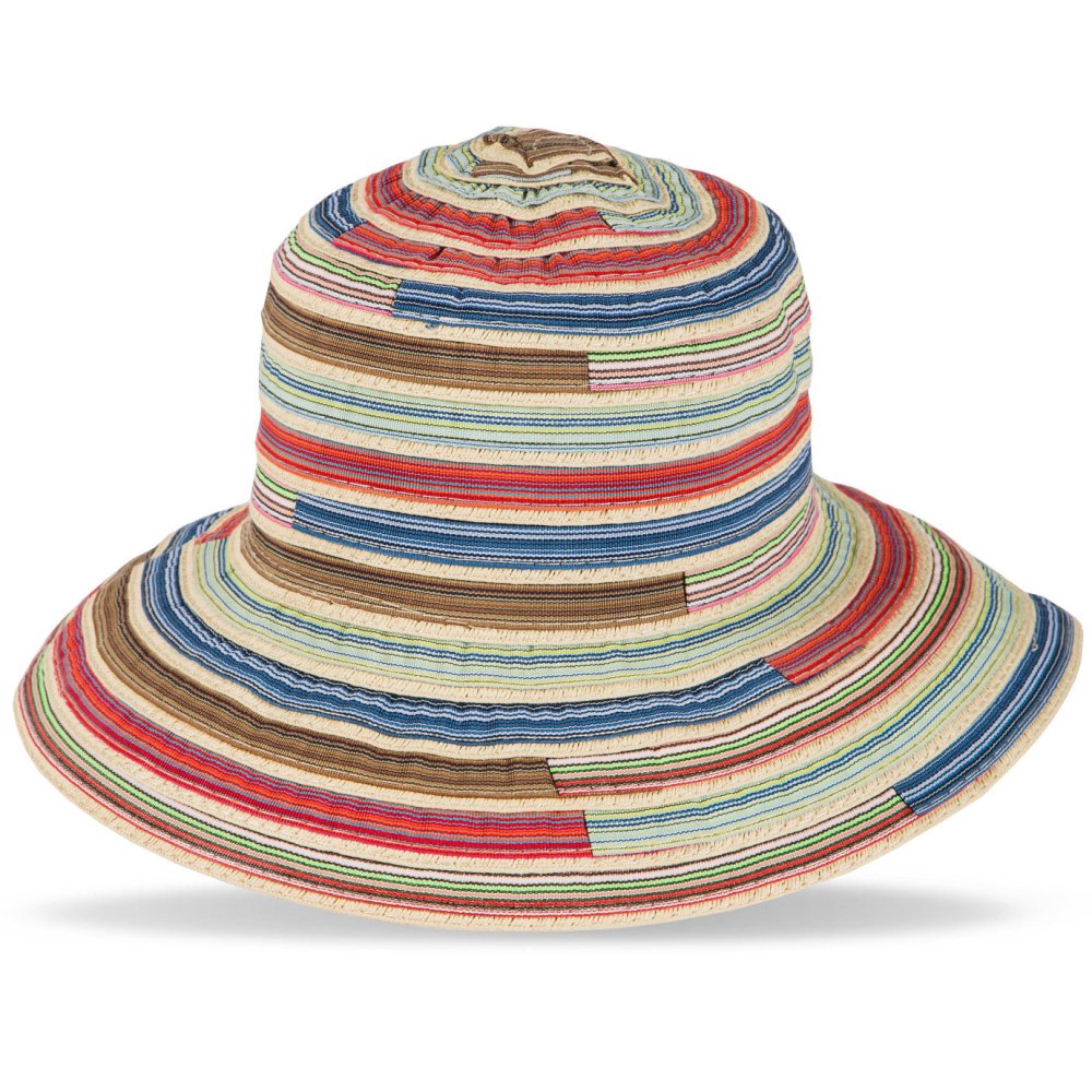 solid striped ladies hat multicolore  homme