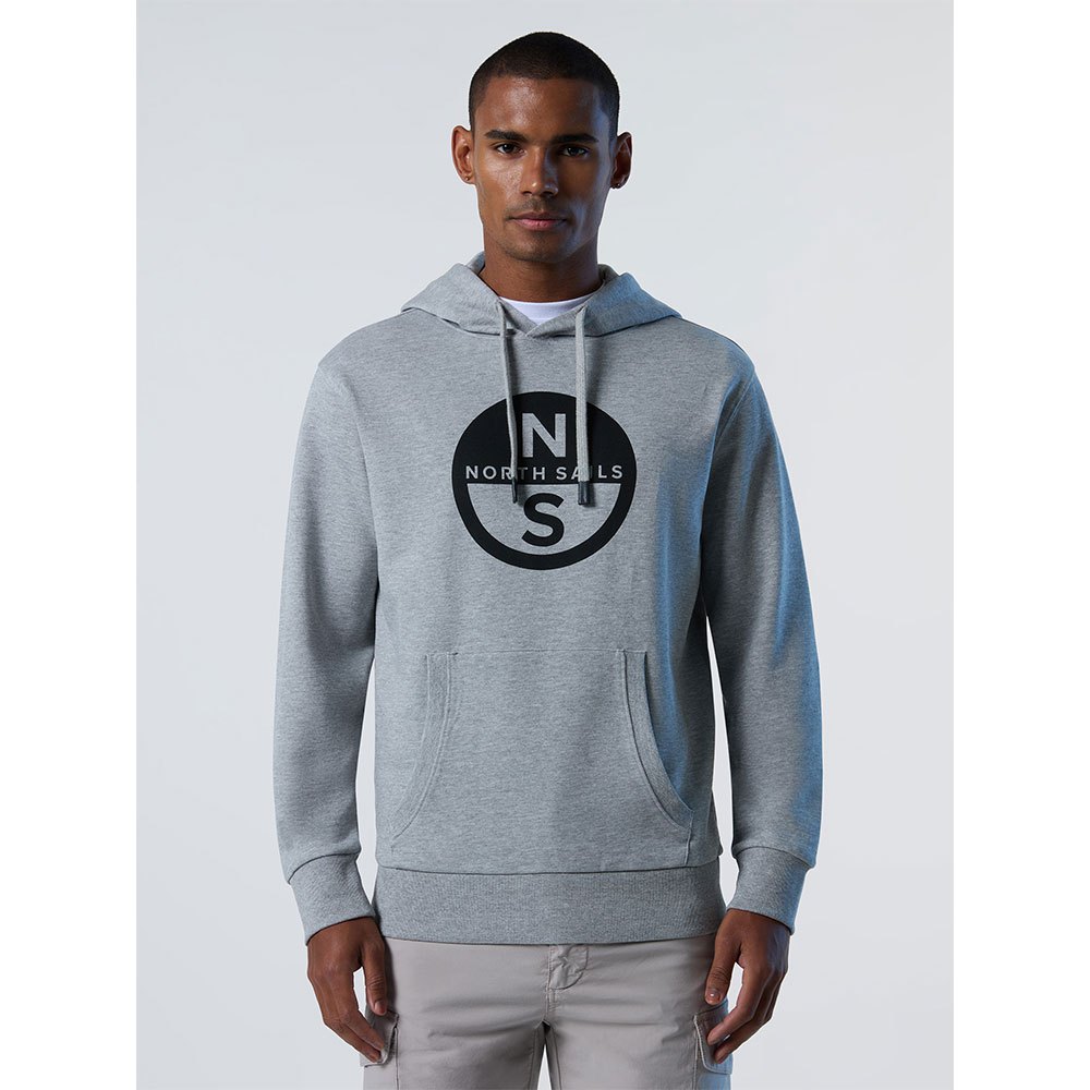 north sails basic logo hoodie gris 2xl homme