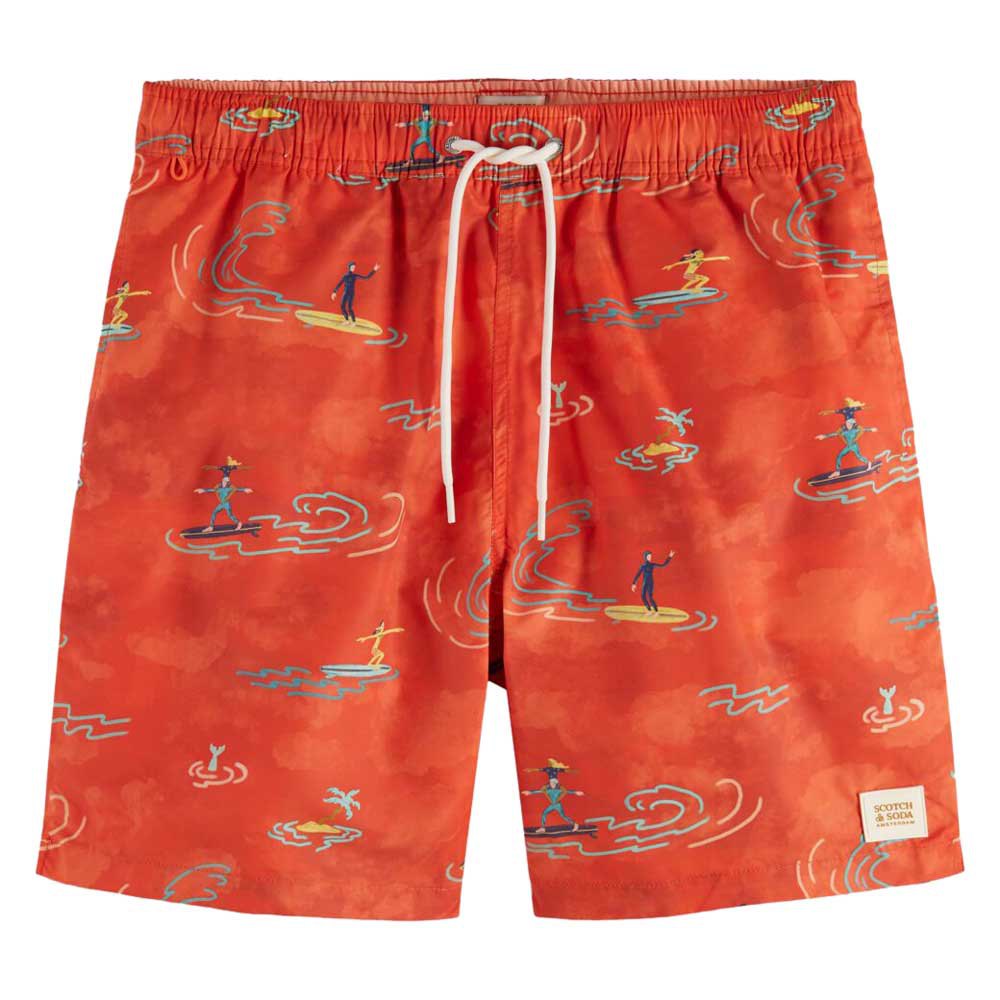 scotch & soda 175368 swimming shorts rouge 2xl homme
