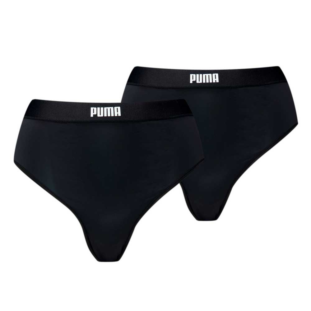 puma high waist hang panties 2 units noir xs femme
