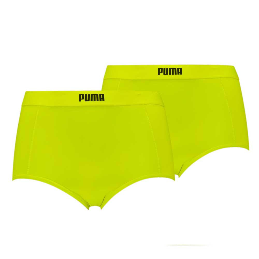 puma high waist hipster hang panties 2 units jaune xs femme
