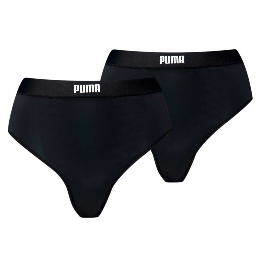 puma high waist packed panties 2 units noir xs femme