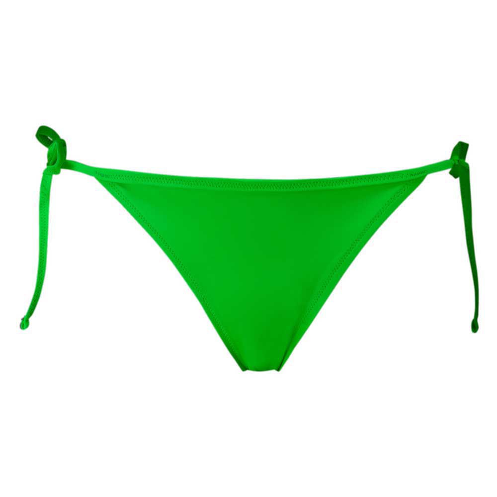 puma tie side bikini bottom vert xs femme