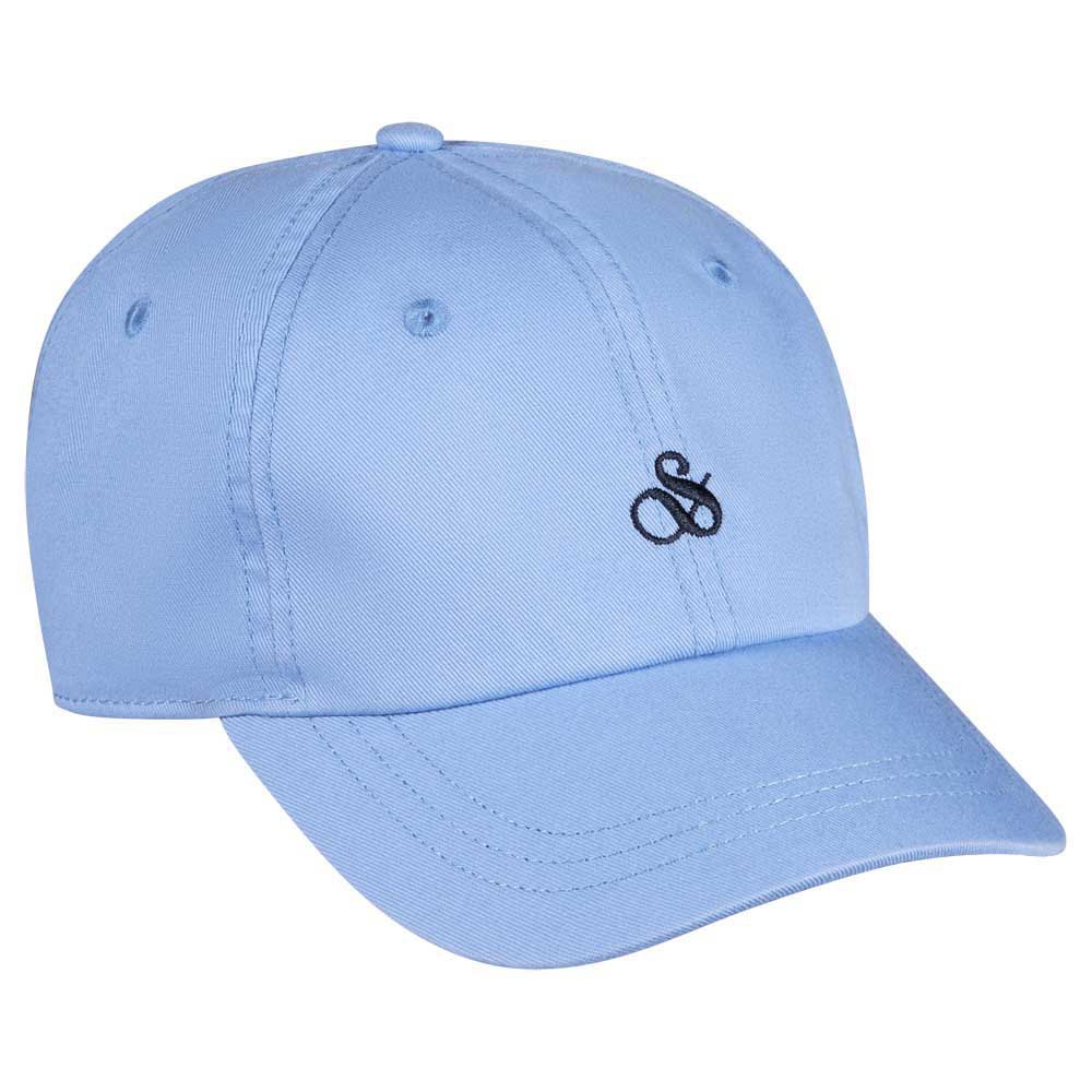 scotch & soda twill logo embroidery cap bleu  homme
