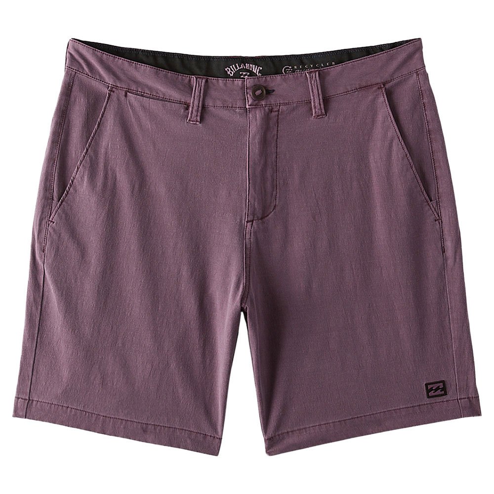 billabong crossfire wave washed shorts violet 33 homme