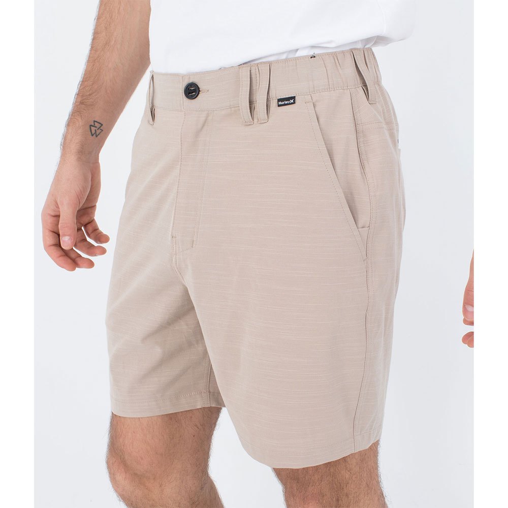 hurley phantom slub 3/4 waistband 18´´ swimming shorts beige 28 homme