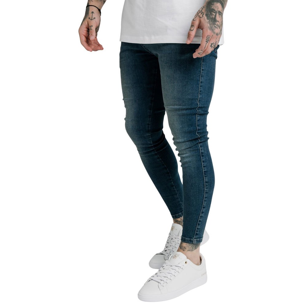 siksilk essential skinny jeans bleu xs homme