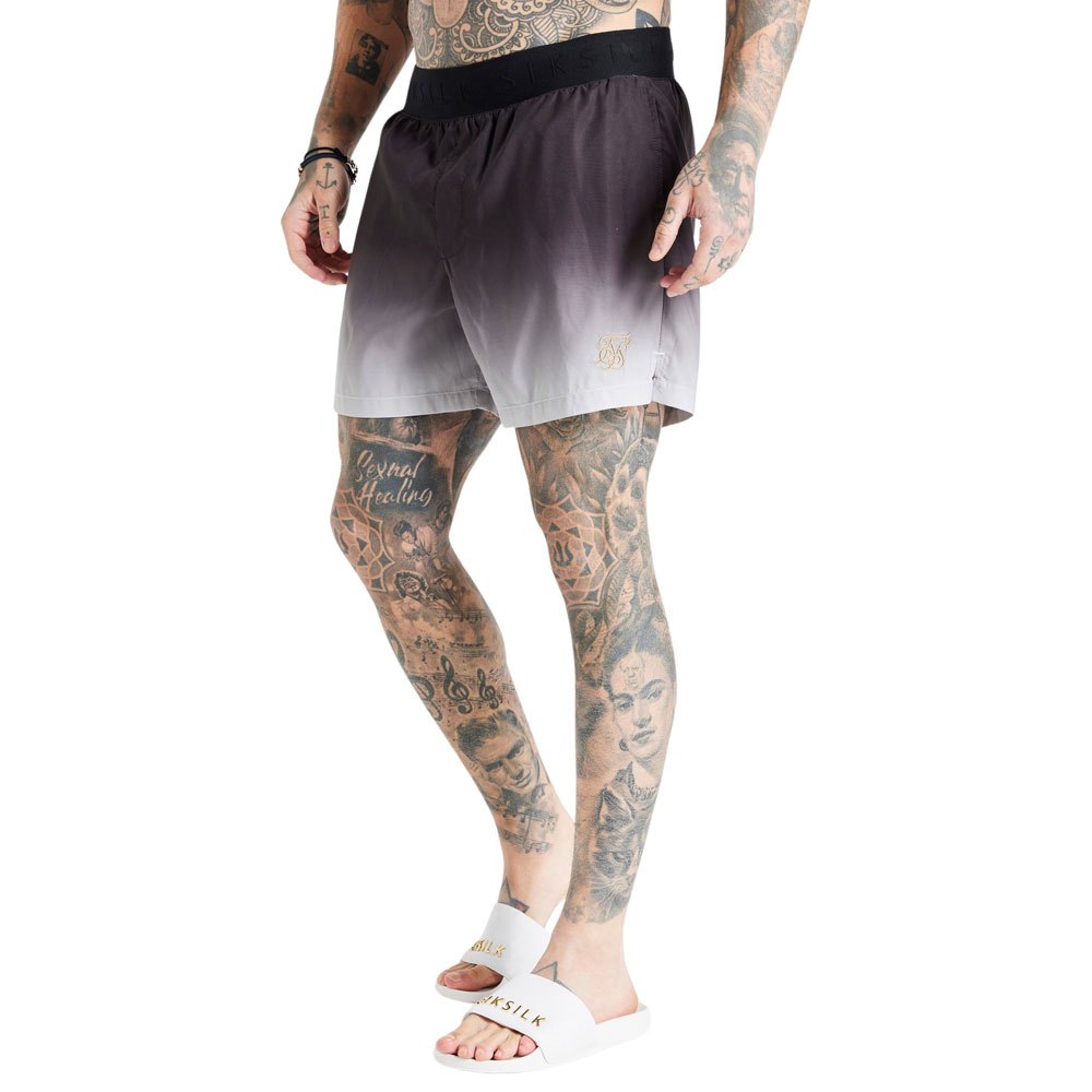 siksilk fade swimming shorts gris xl homme