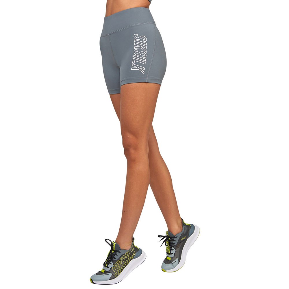 siksilk sports essential booty short leggings gris s femme