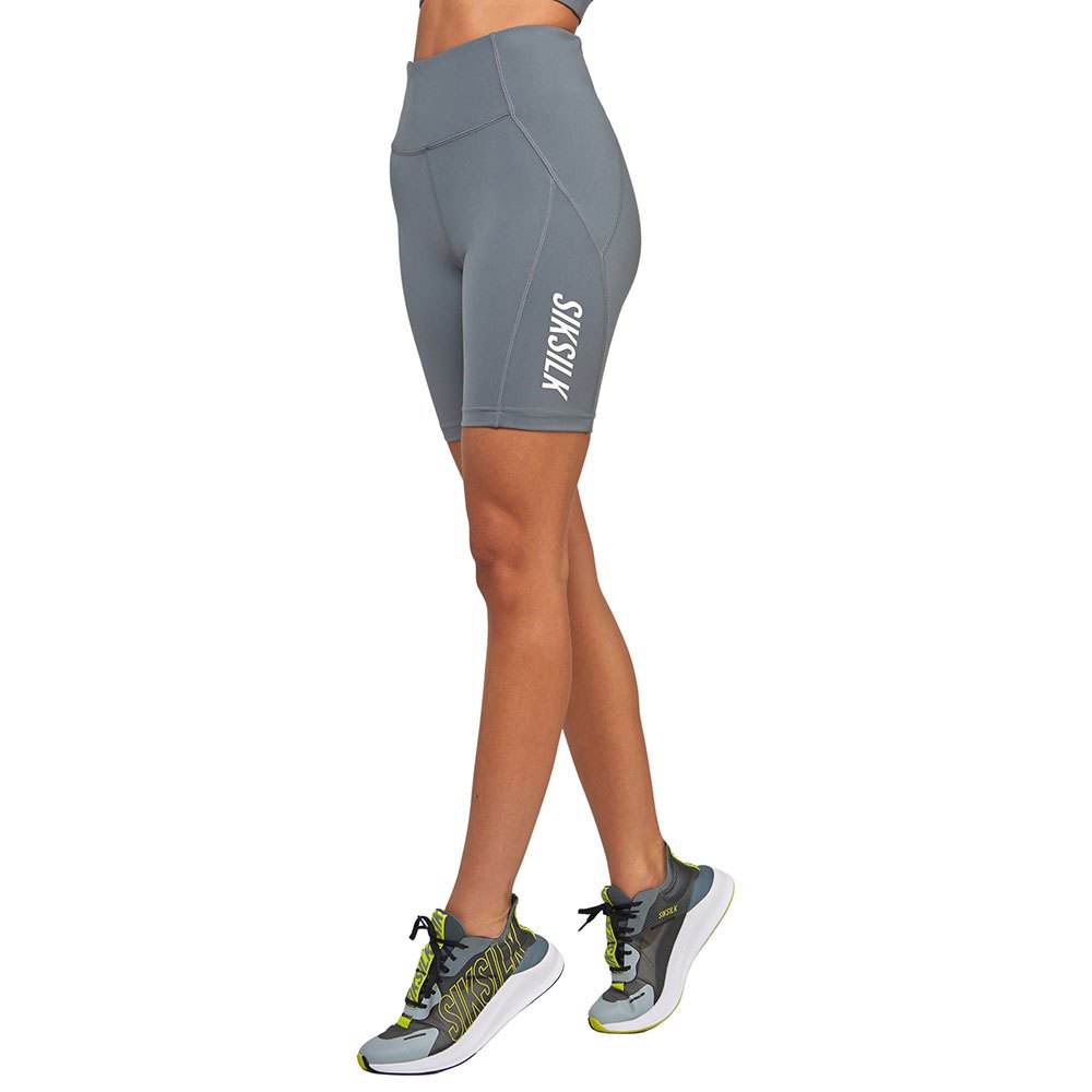 siksilk sports essential short leggings gris s femme