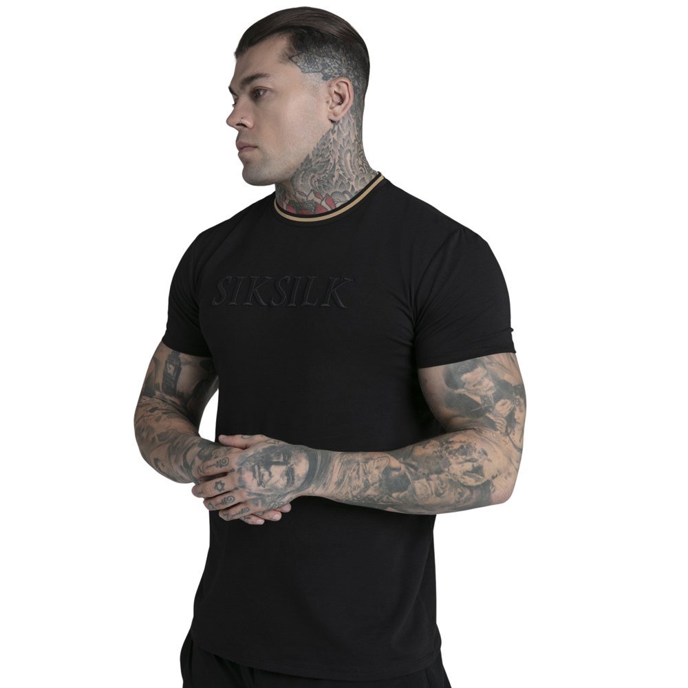 siksilk logo short sleeve t-shirt noir 2xl homme