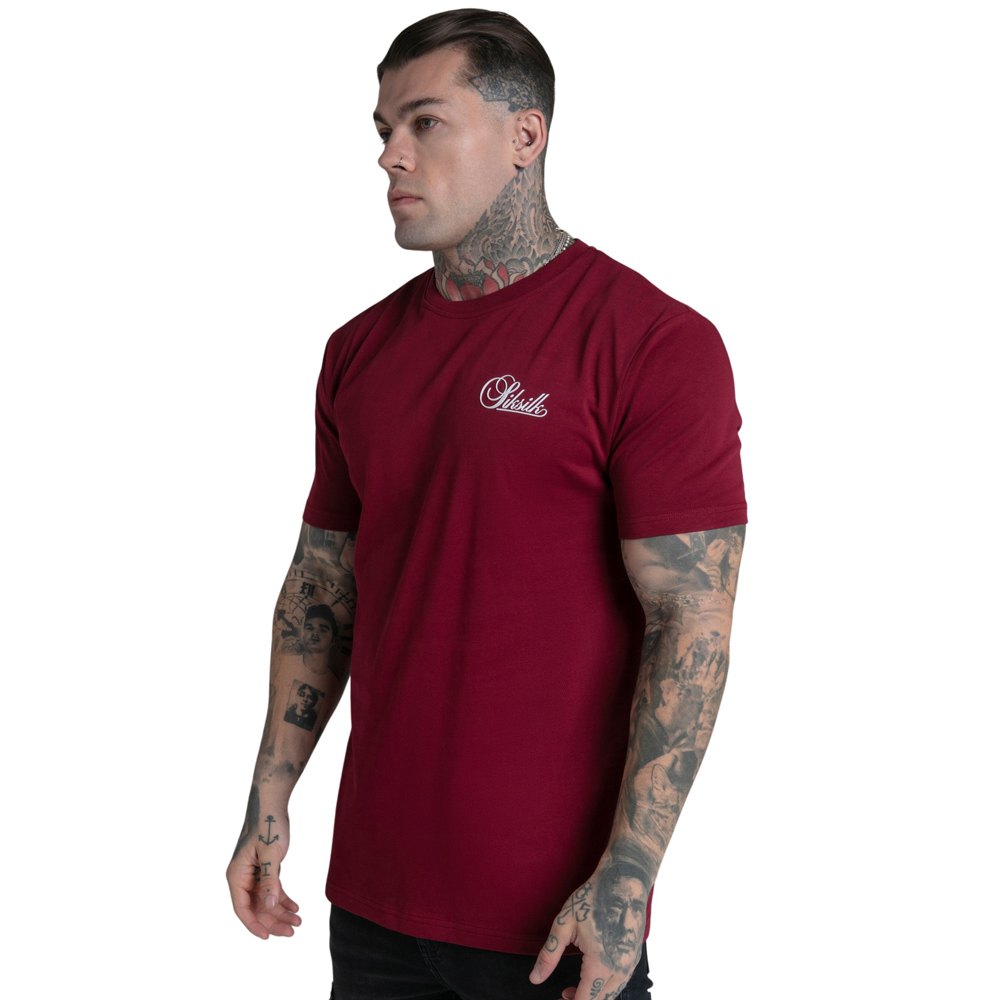 siksilk relaxed fit short sleeve t-shirt rouge 2xl homme