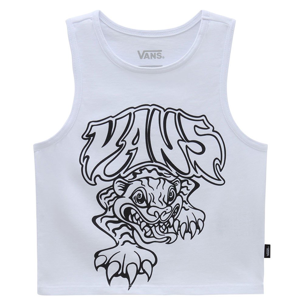 vans prowler fitted sleeveless top blanc l femme