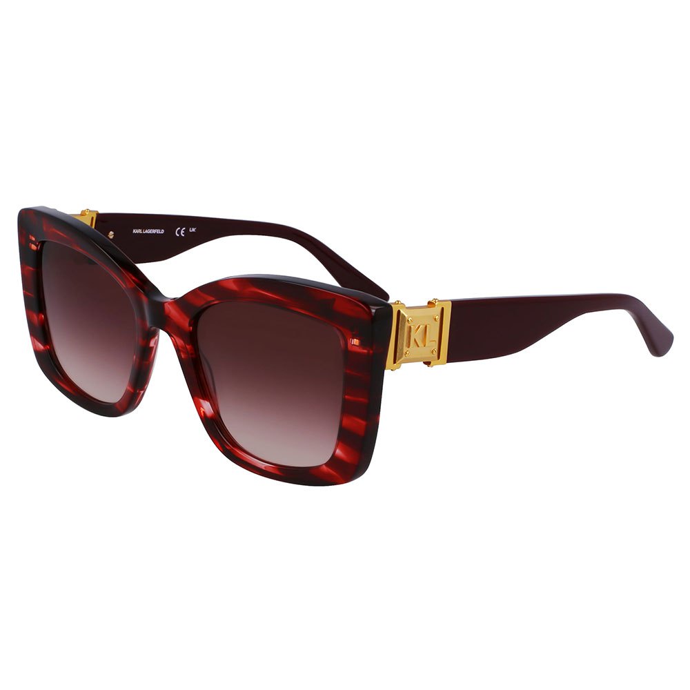 karl lagerfeld 6139s sunglasses doré dark red 9/cat3 homme