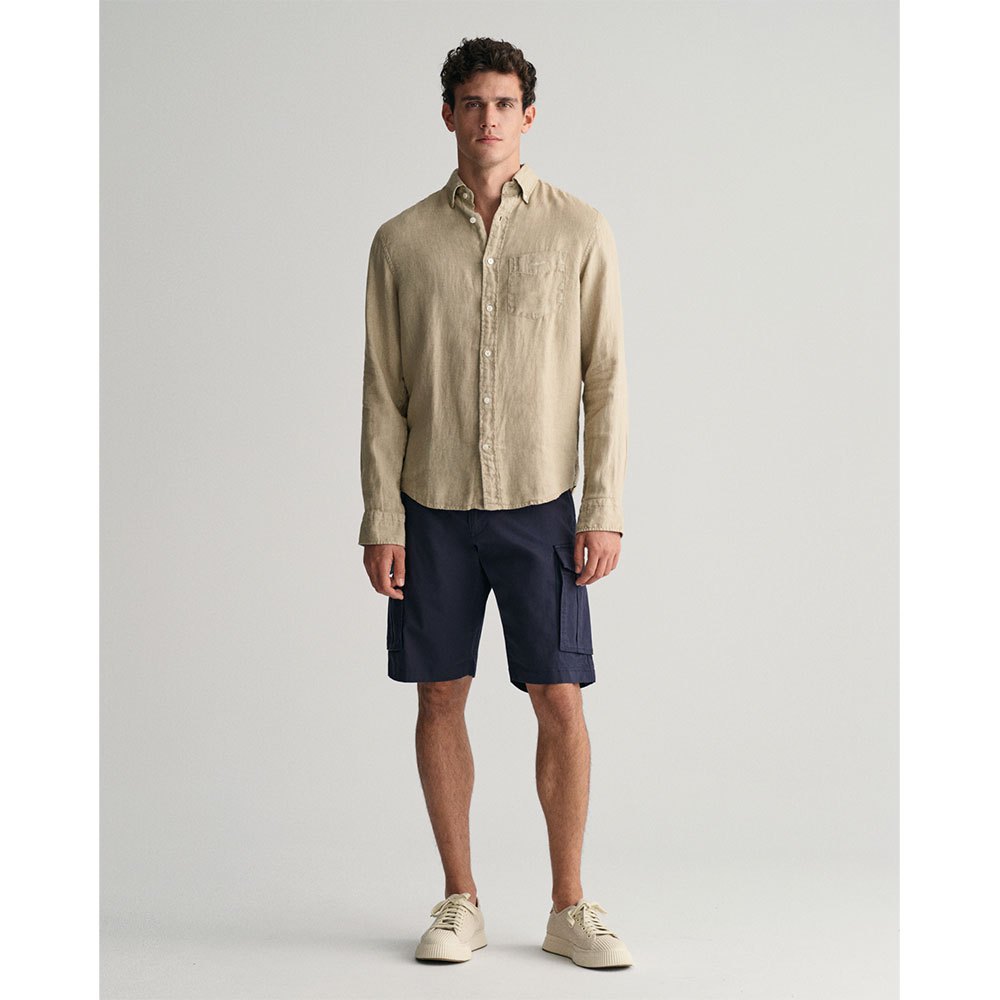 gant twill relaxed fit shorts beige 38 homme