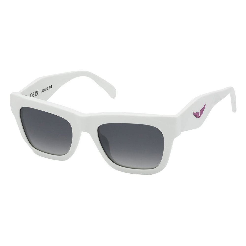 zadig&voltaire szv367 sunglasses blanc smoke gradient / cat3 homme