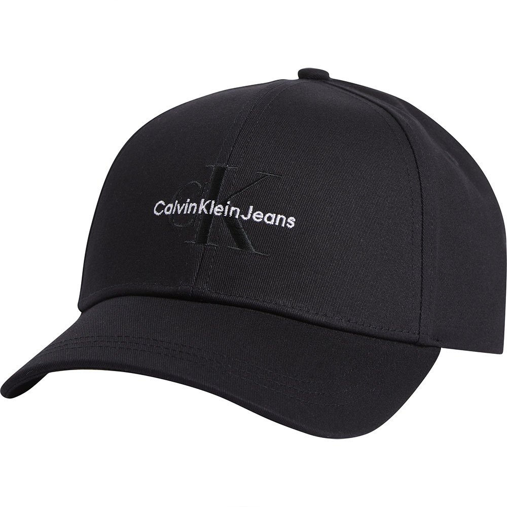 calvin klein jeans mono logo embro cap noir  homme
