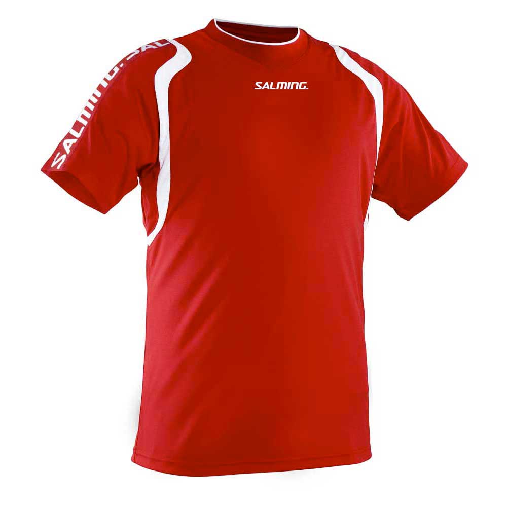 salming rex short sleeve t-shirt rouge s homme