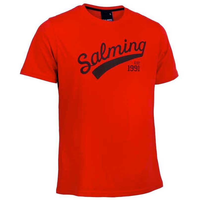 salming logo short sleeve t-shirt rouge 3xl homme