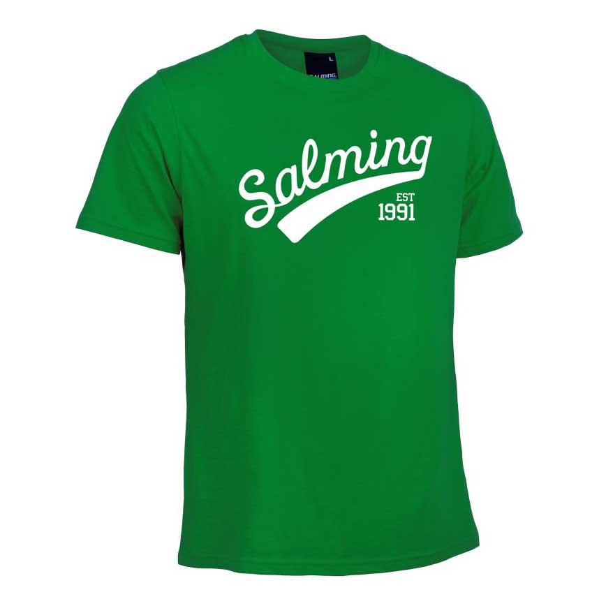 salming logo short sleeve t-shirt vert l homme