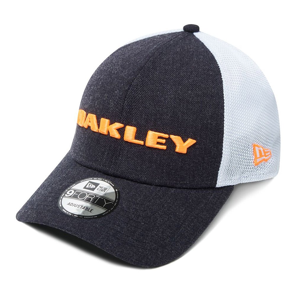 oakley apparel heather new era cap bleu  homme