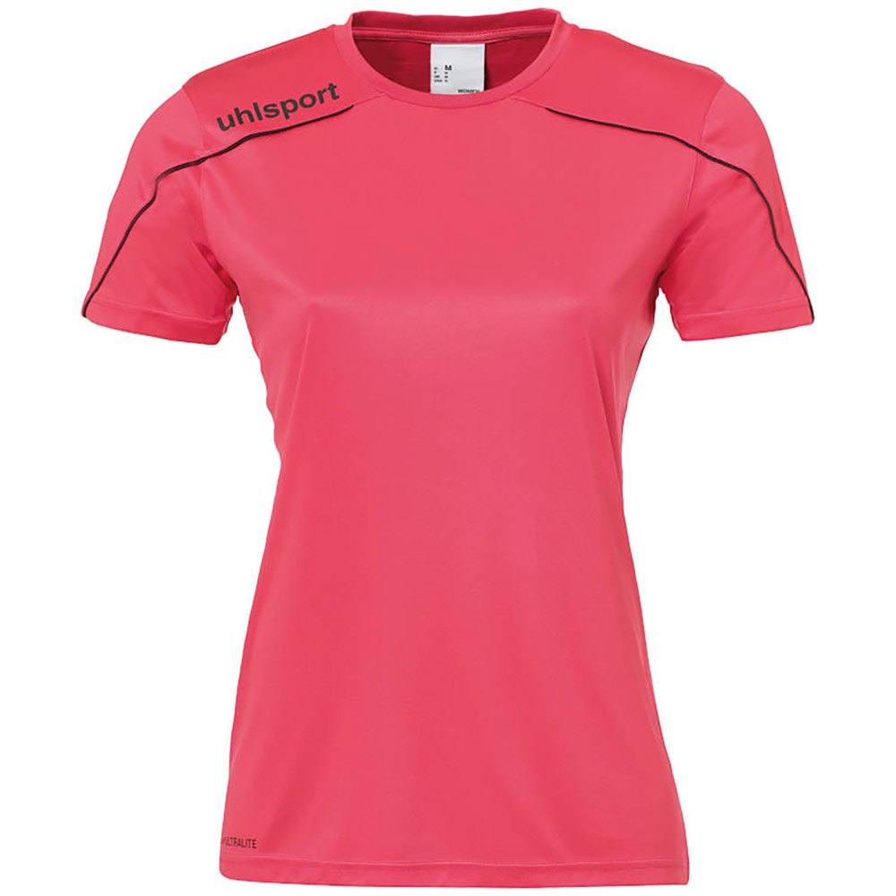uhlsport stream 22 short sleeve t-shirt rose xl femme