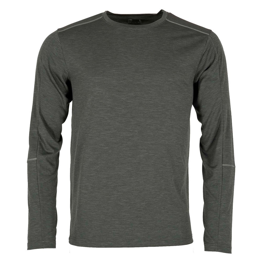 astore time long sleeve t-shirt gris s homme