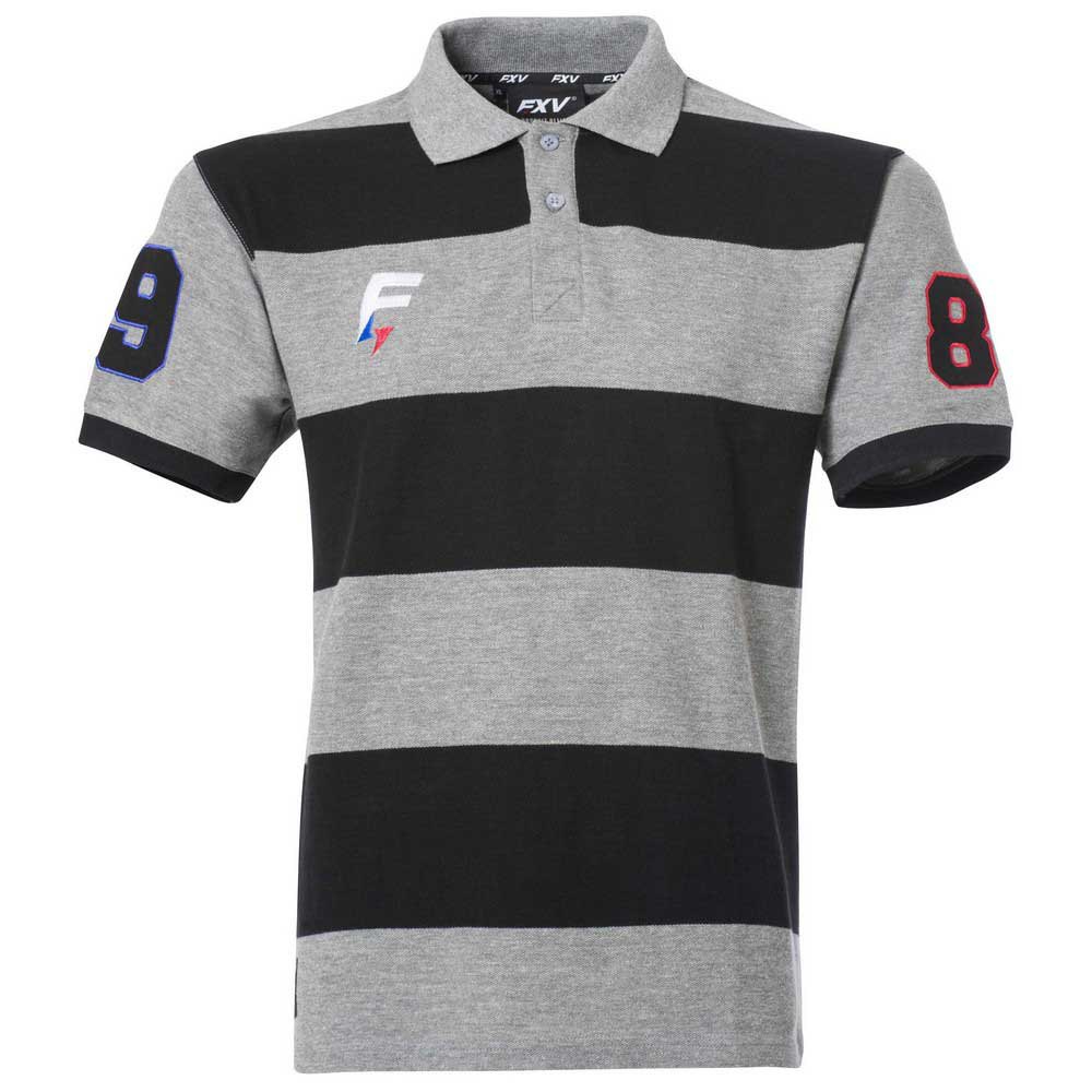 force xv heritage 1988 short sleeve polo shirt noir,gris 2xl homme