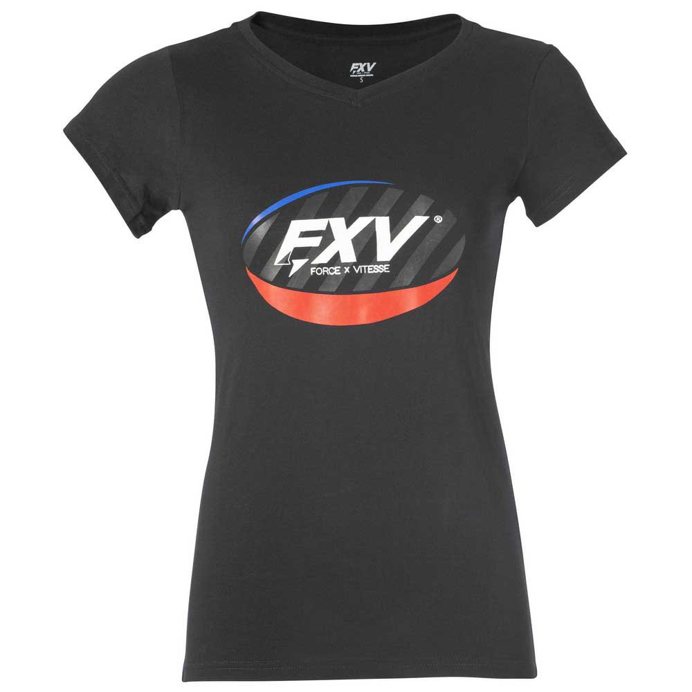 force xv ovale short sleeve t-shirt noir s femme
